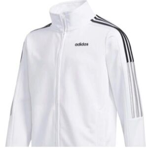 Adidas Youth White Zip Jacket